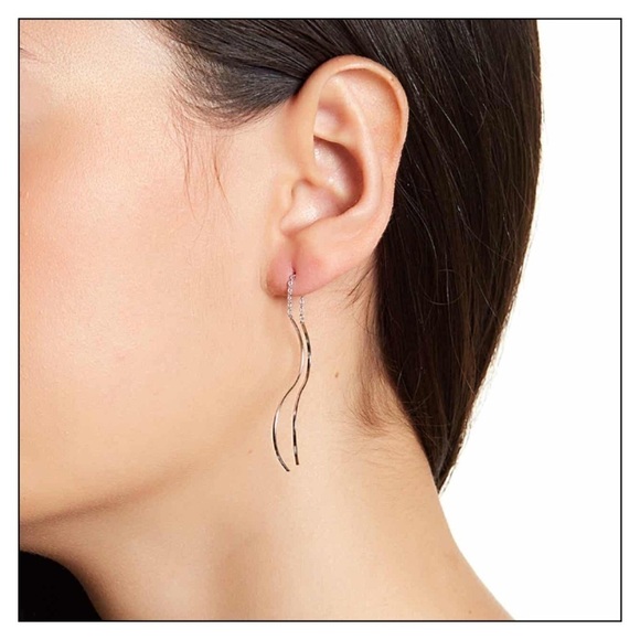 Sterling Silver Double Sided Threader Earrings - Picture 2 of 2